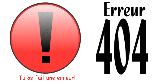 erreur 404